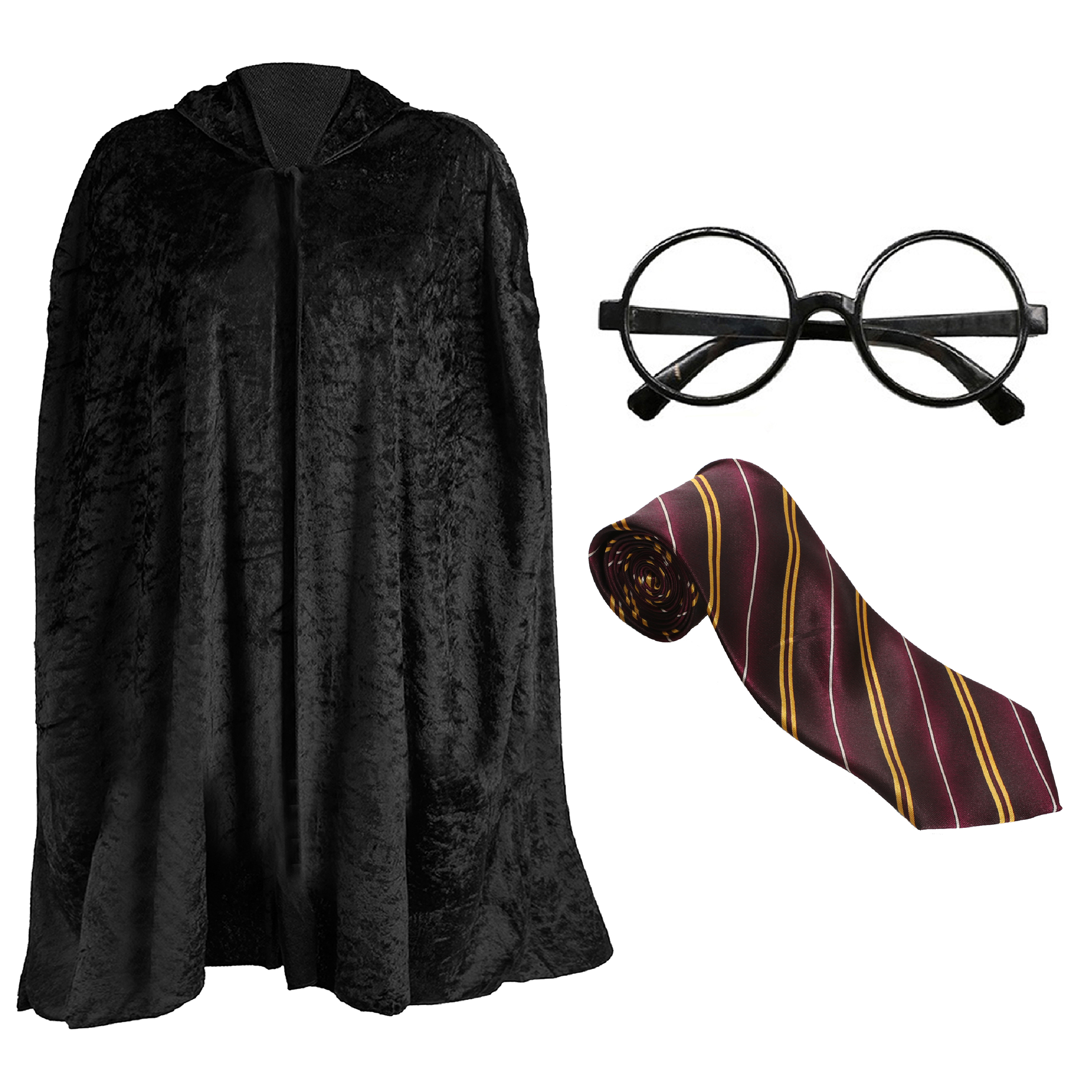 Kids School Wizard Costume - Cape, Tie & Glasses