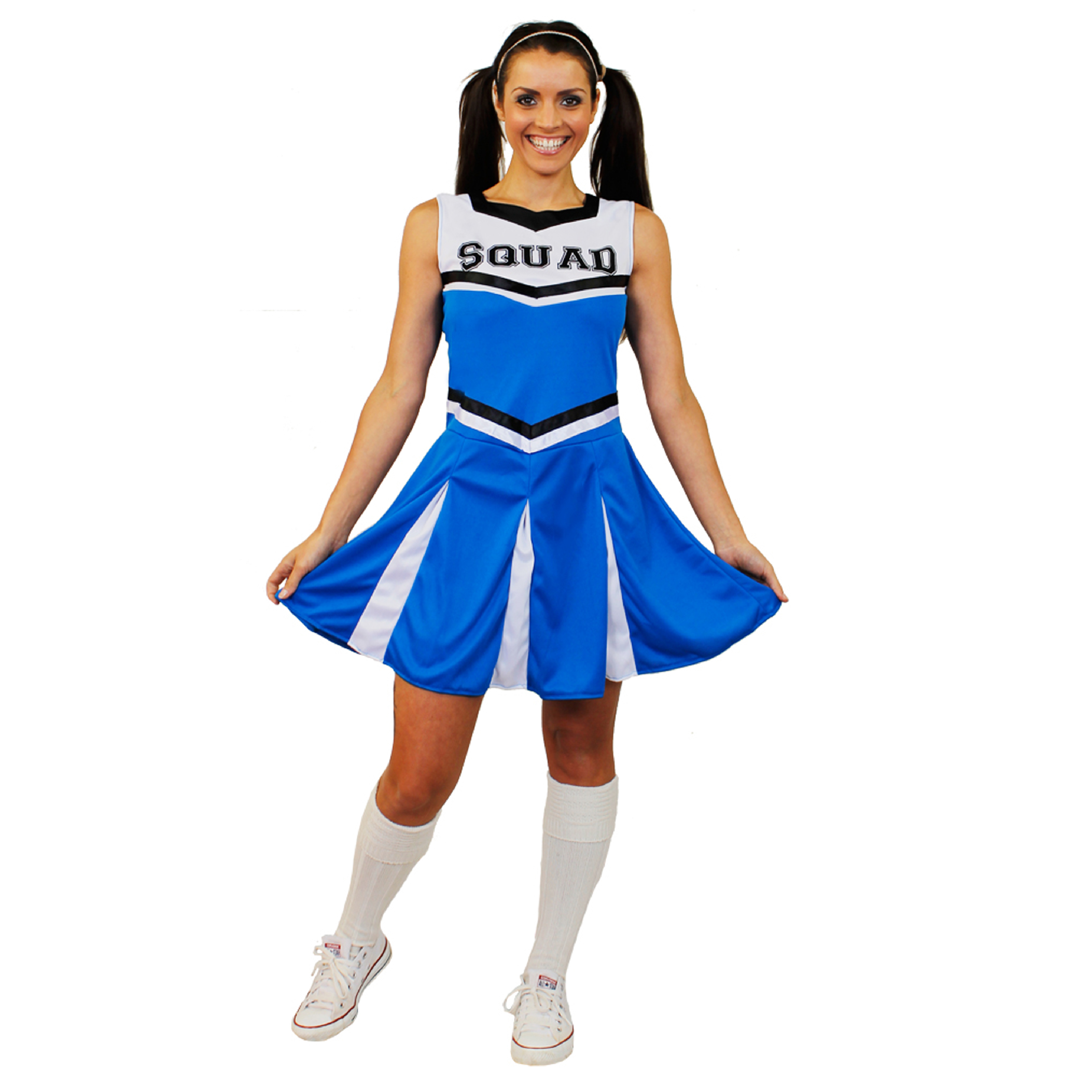 Ladies Blue Cheerleader Costume