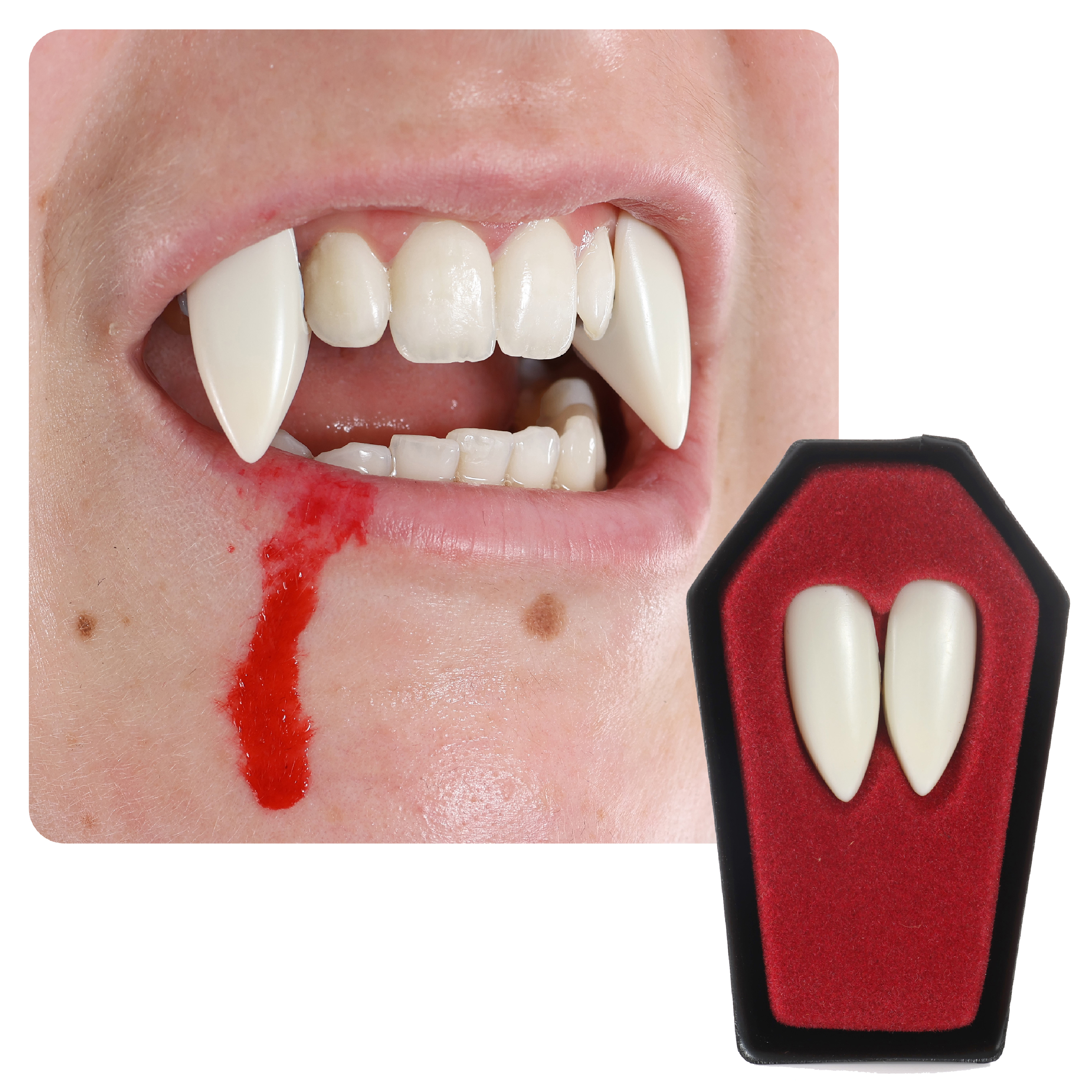 Vampire Fangs with Adhesive