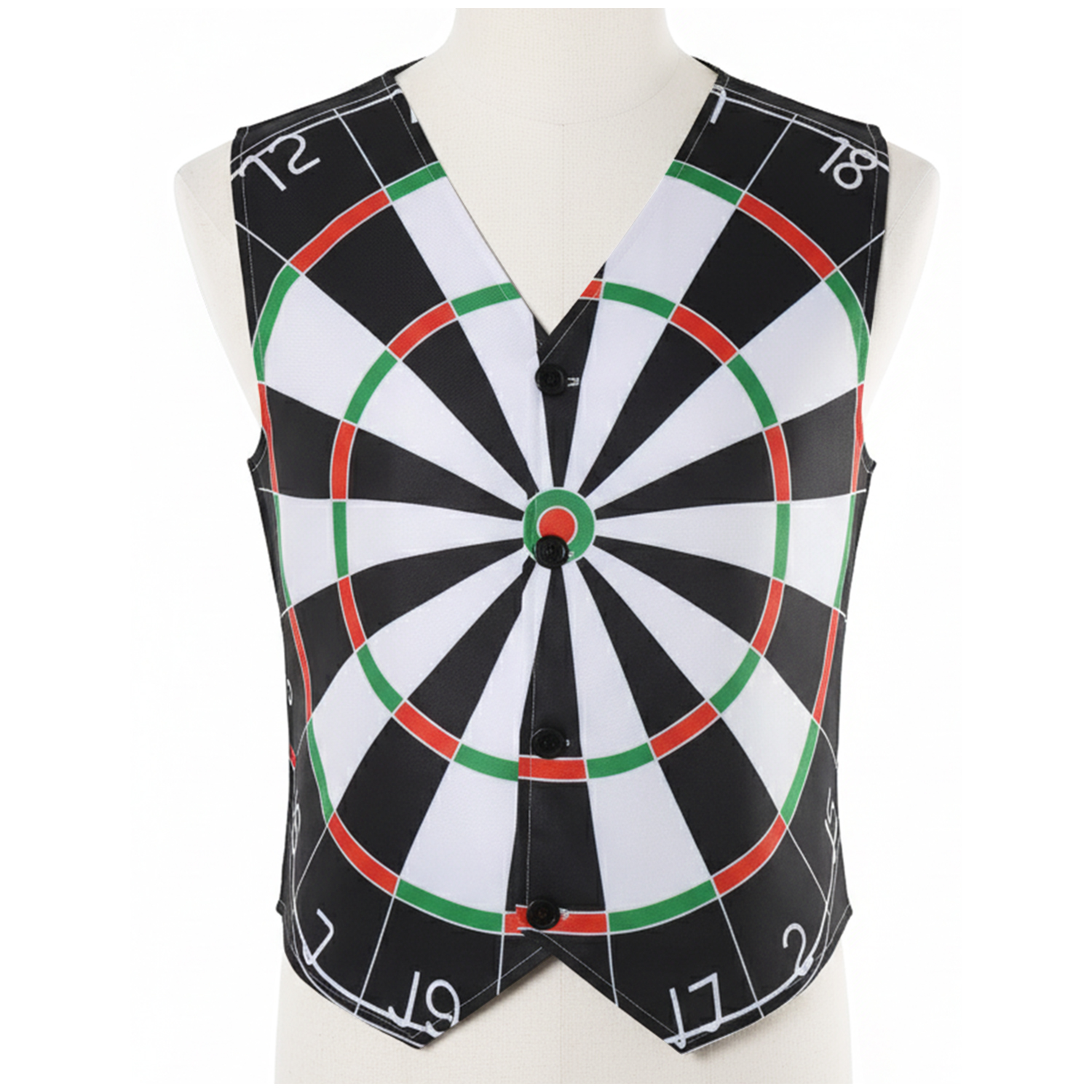 Mens Dartboard Waistcoat