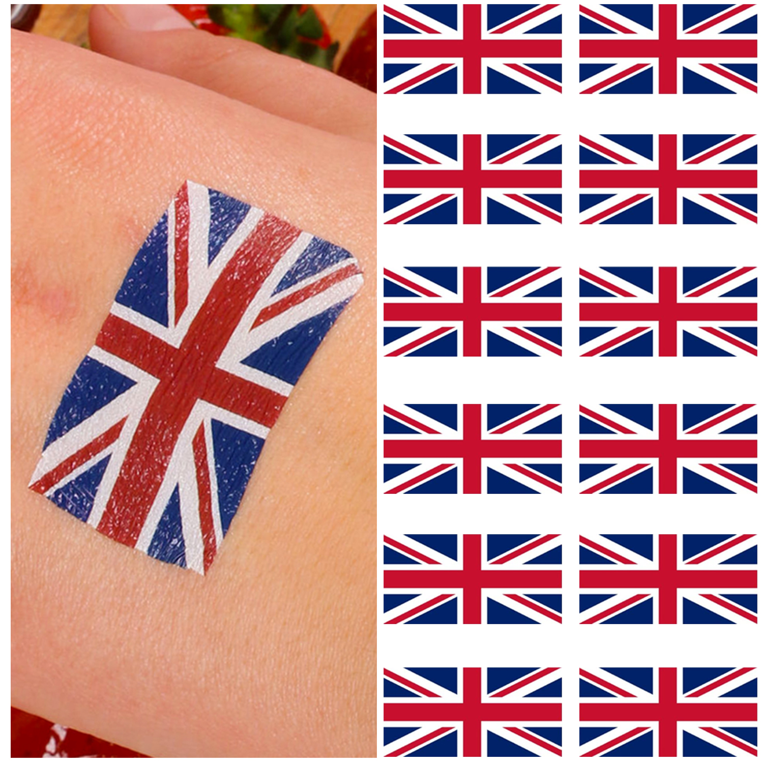 12 PACK UNION JACK TATTOO