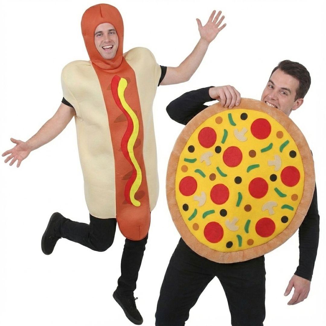 Adults Hotdog & Chef Duo Costume
