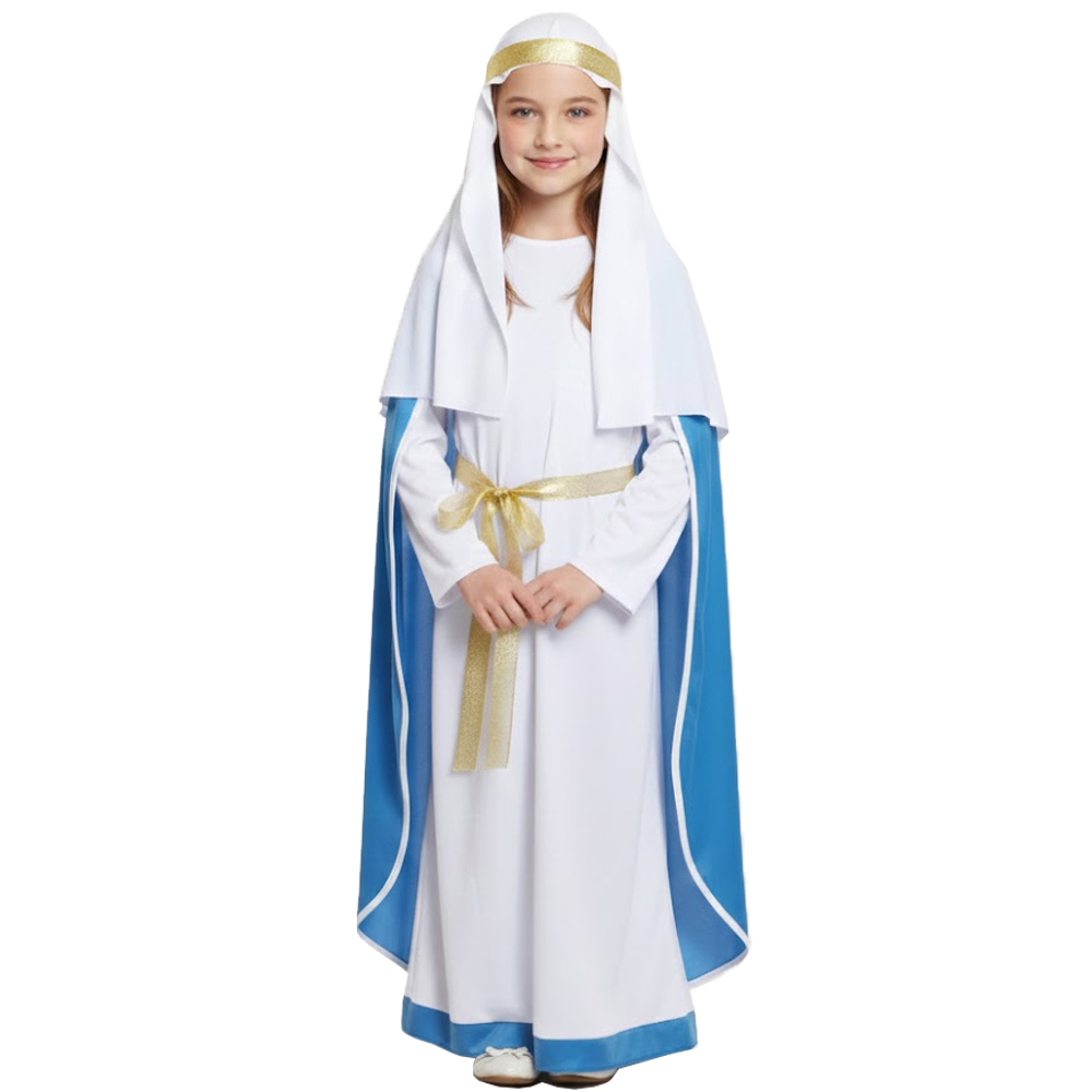 Kids Virgin Mary Christmas Nativity Costume