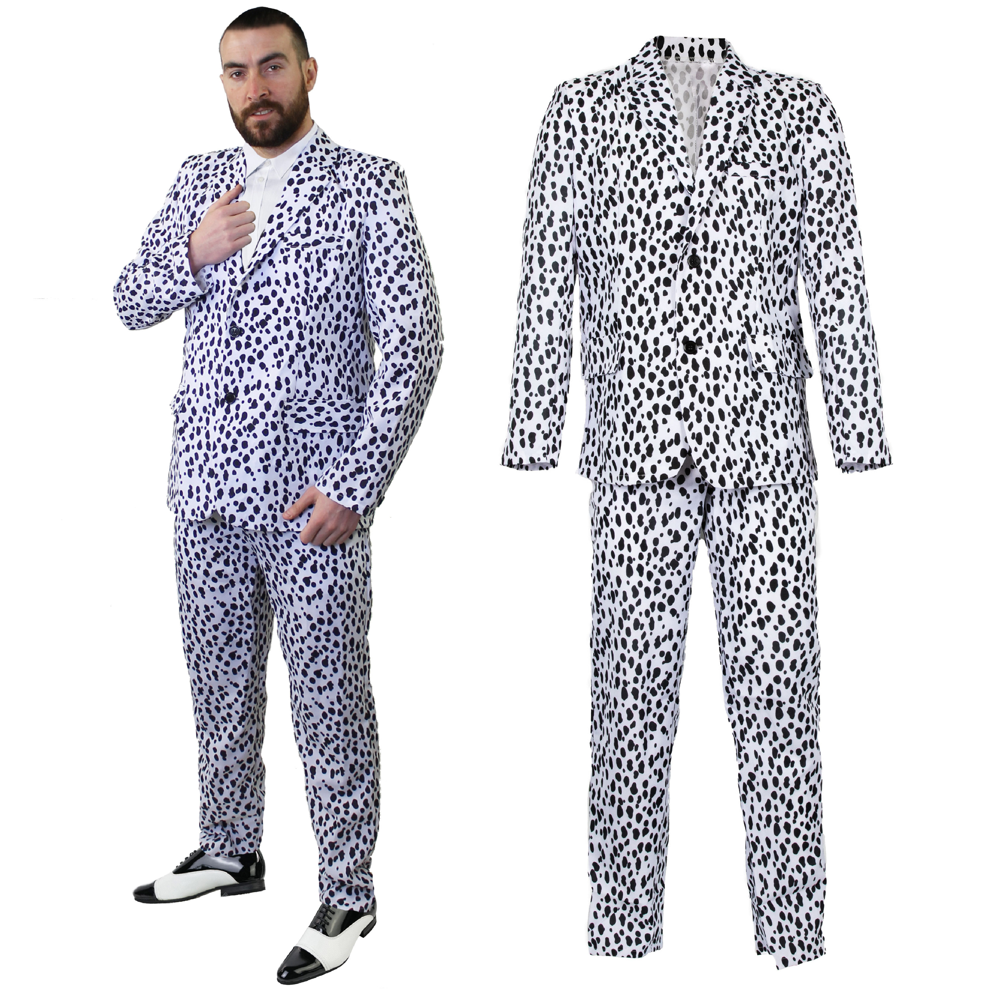 Adults Dalmatian Print Suit