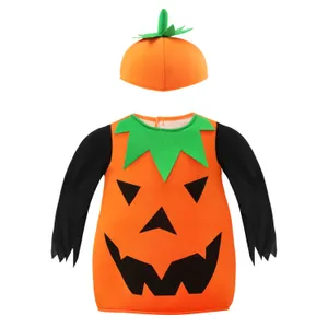 Kids Pumpkin Costume | 2 Pcs | Costume & Hat