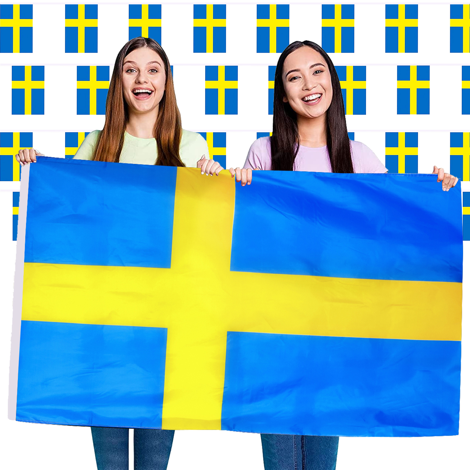 Sweden Flag And Bunting Set
