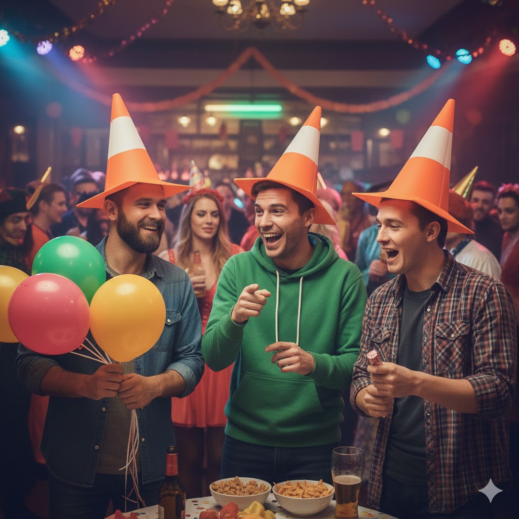 Traffic Cone Hat - Lifestyle Image 2