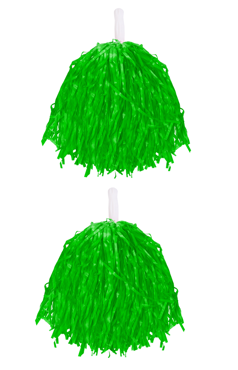 Green Lightweight Pom Poms
