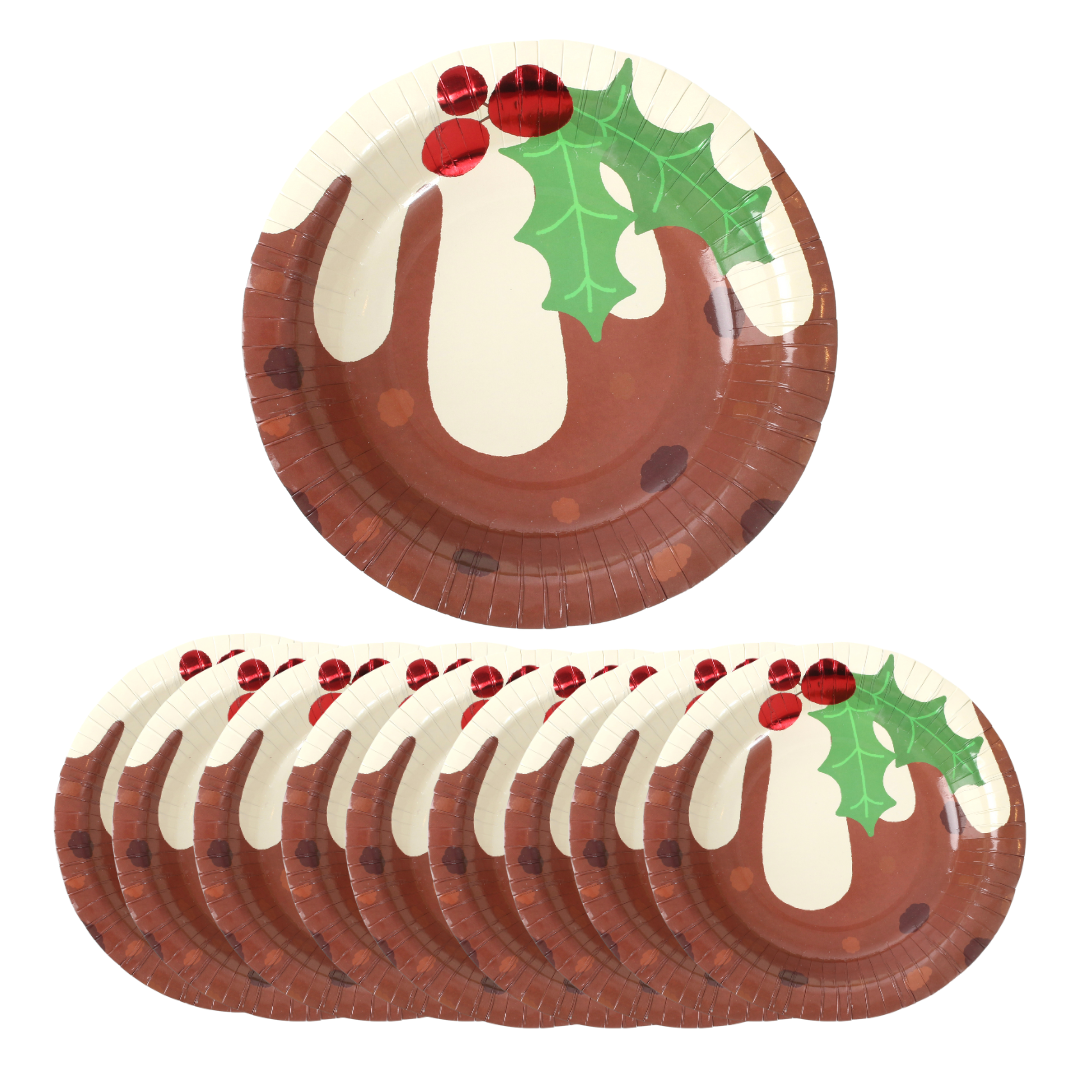 Christmas Pudding Paper Bowls