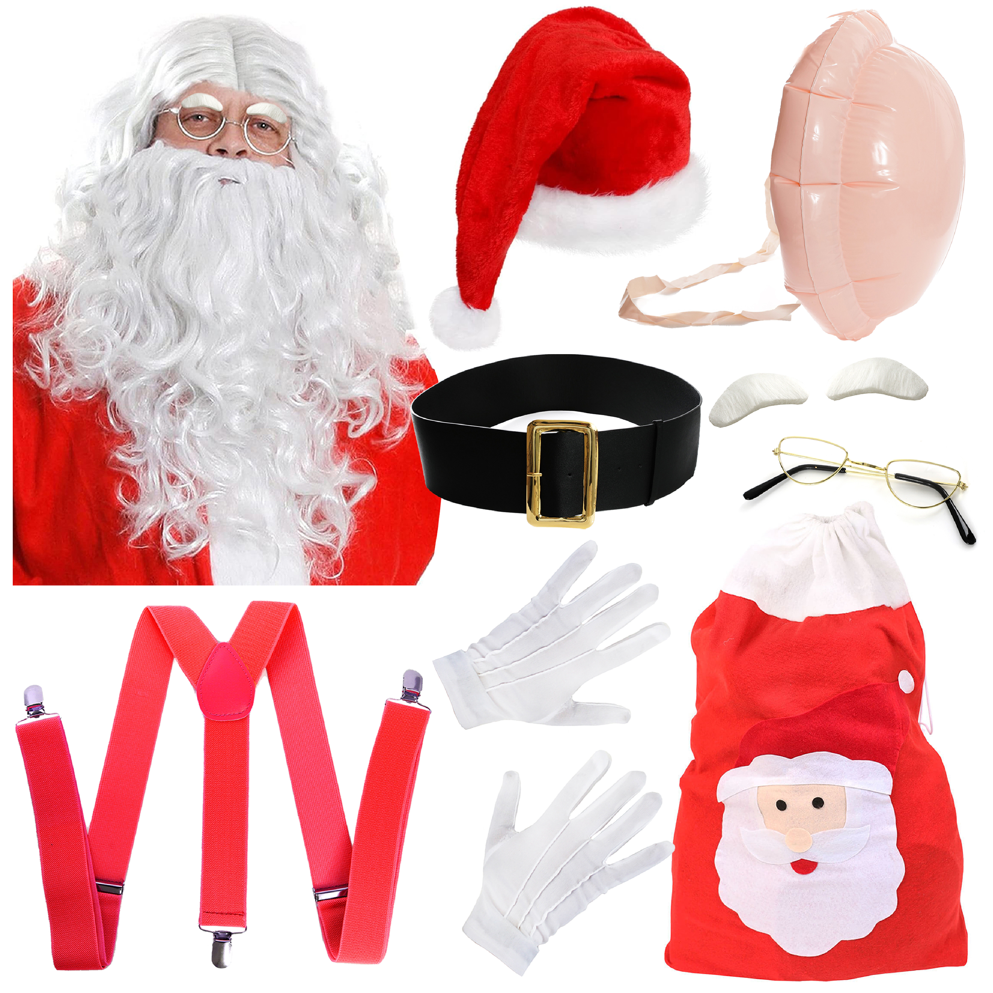 The Ultimate Santa Costume Set with Belt & Hat