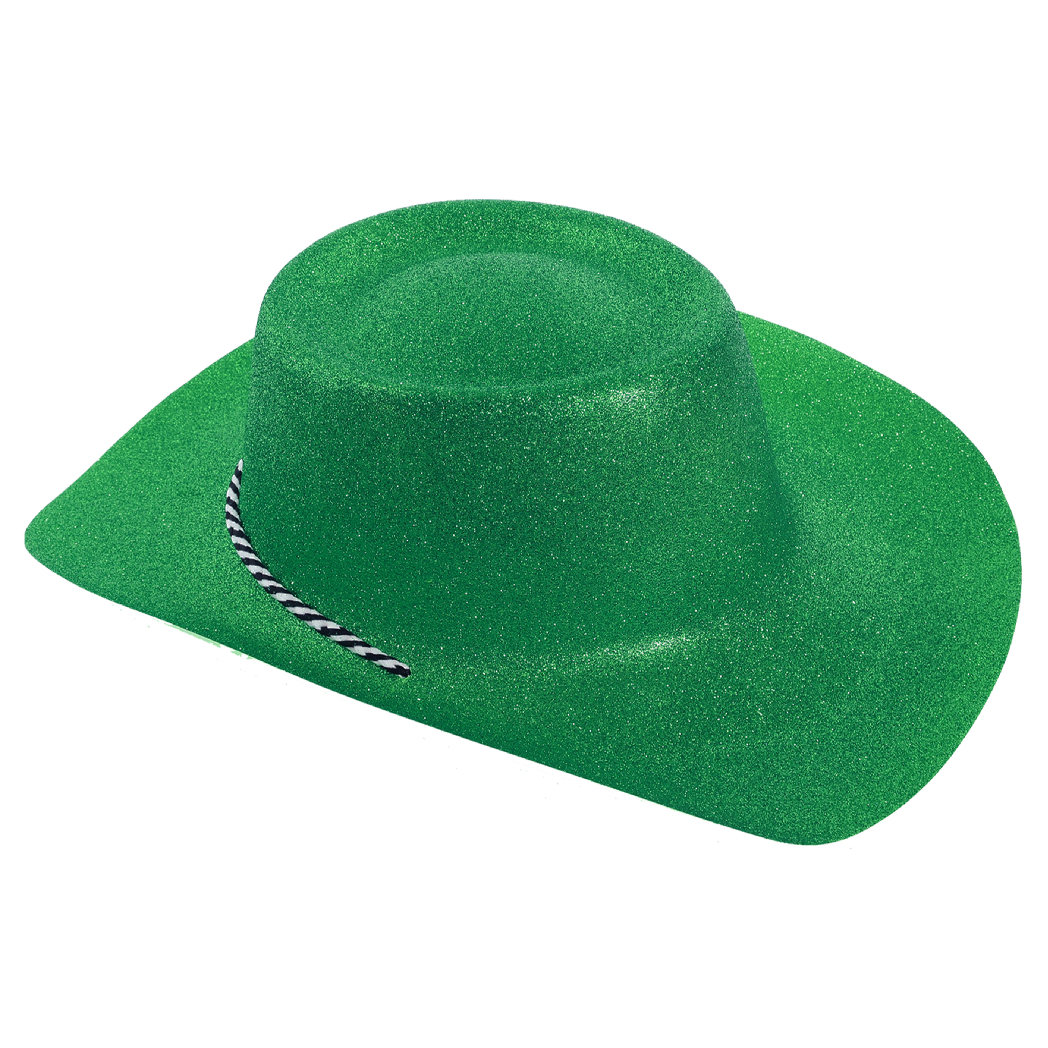 Green Glitter Cowboy Hat
