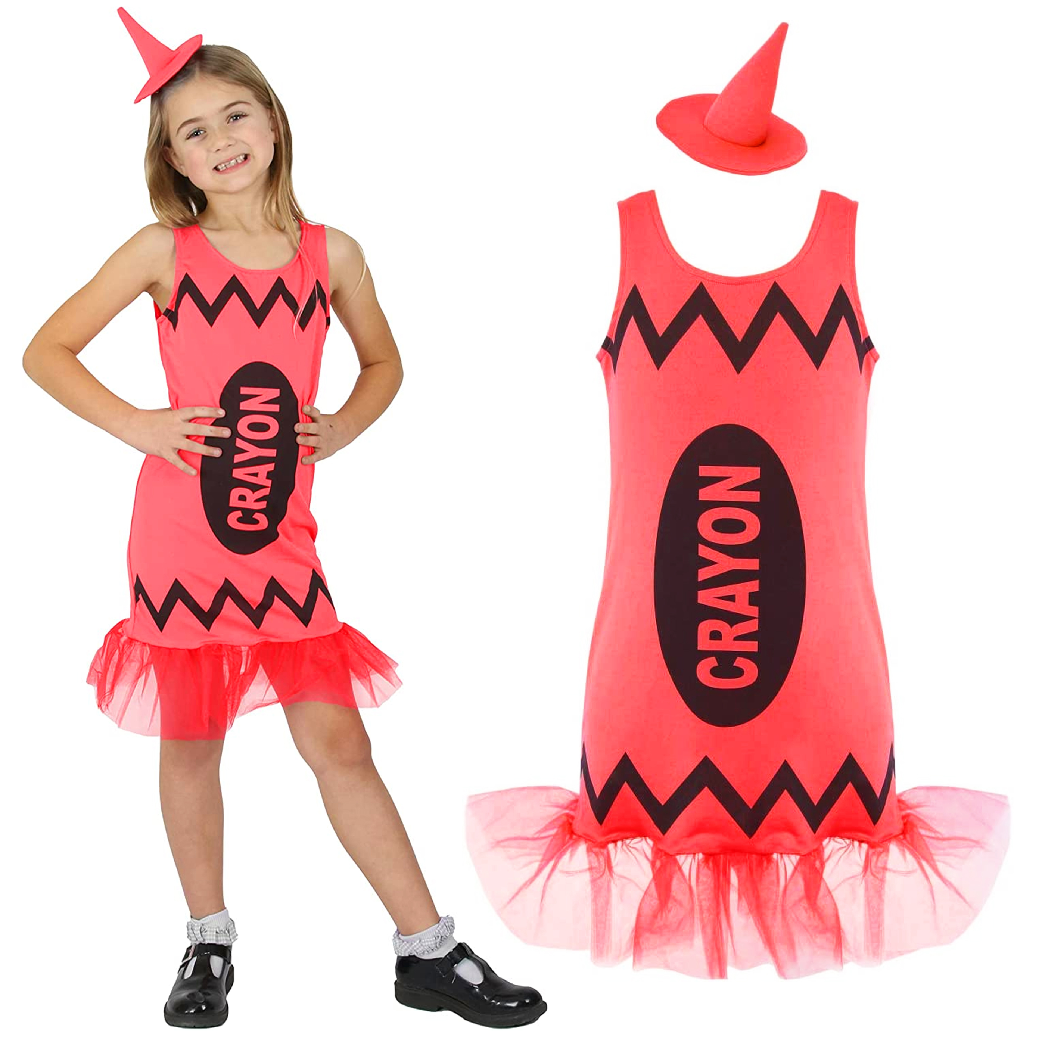 Childrens Red Crayon Costume
