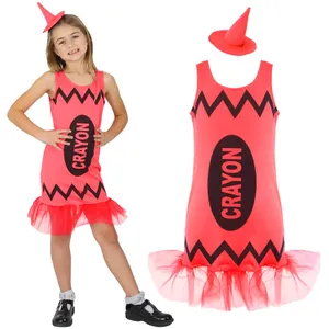 Childrens Red Crayon Costume
