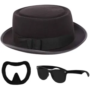 Adults Heisenberg Accessory Set | 3 Pcs | Hat, Glasses & Facial Hair
