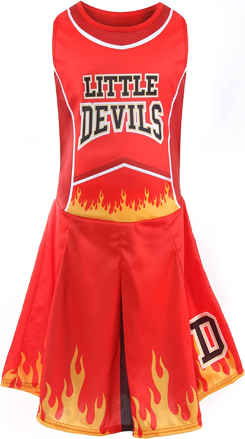 Girls Devil Cheerleader Costume