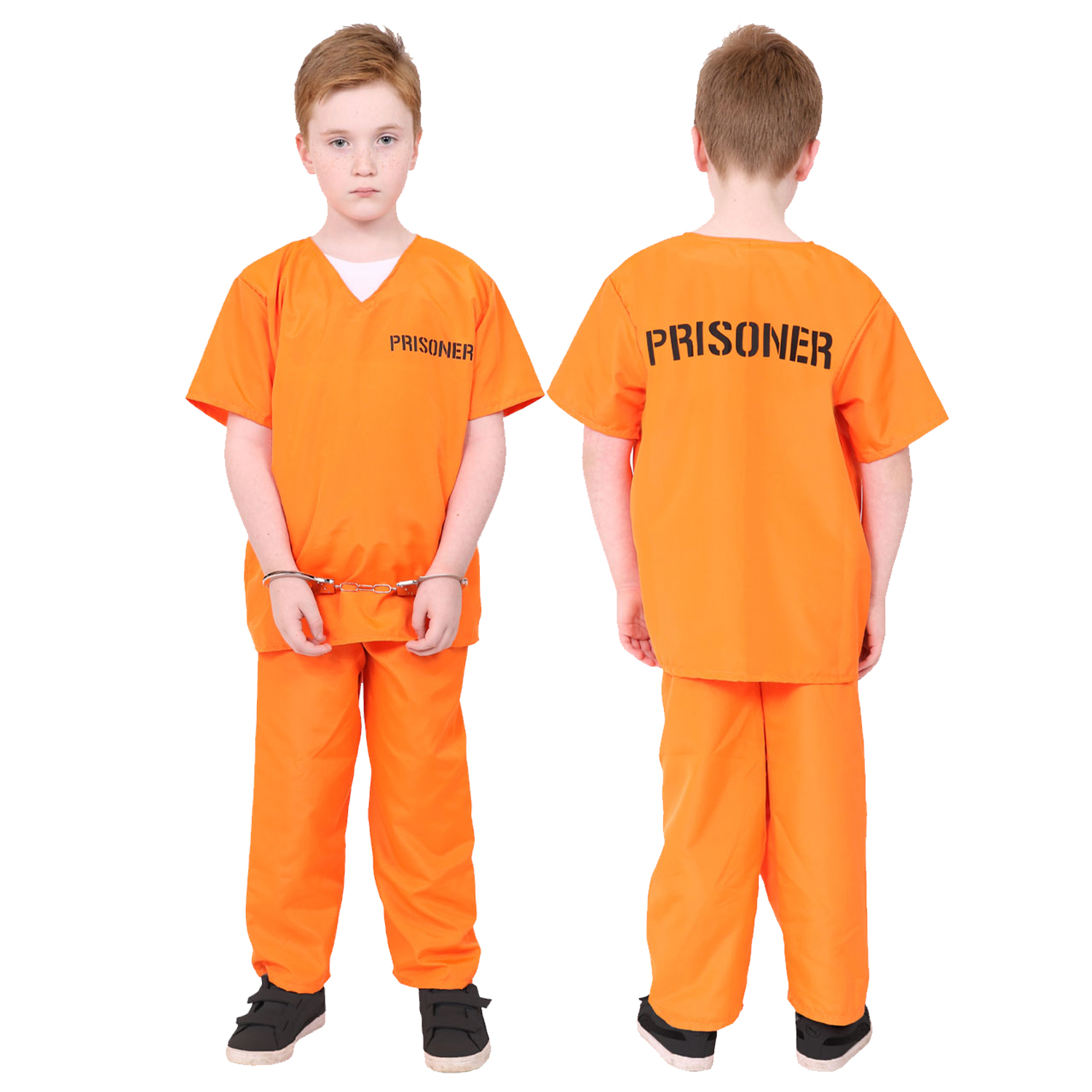 Childrens Orange Prisoner Costume
