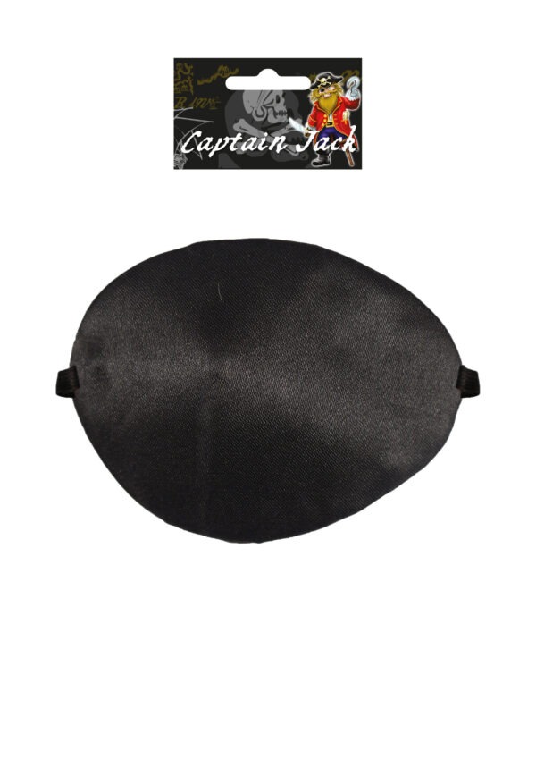 Black Pirate Eye Patch – Classic Fancy Dress Accessory