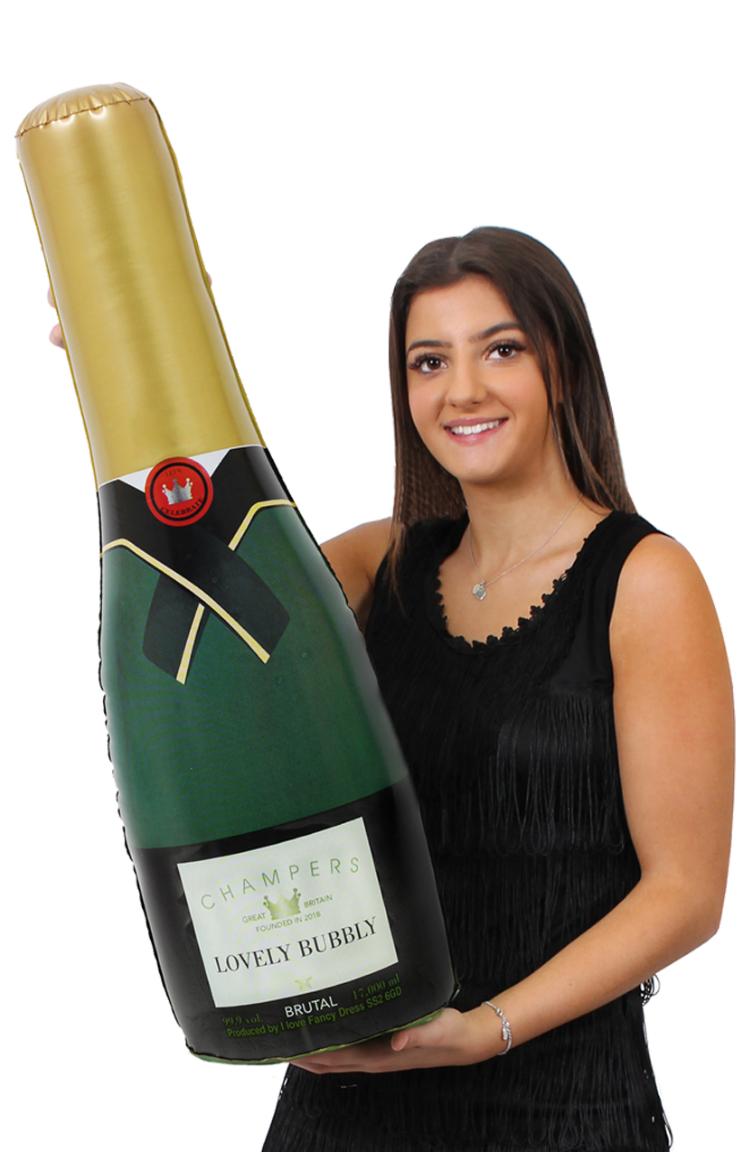 Inflatable Champagne Bottle