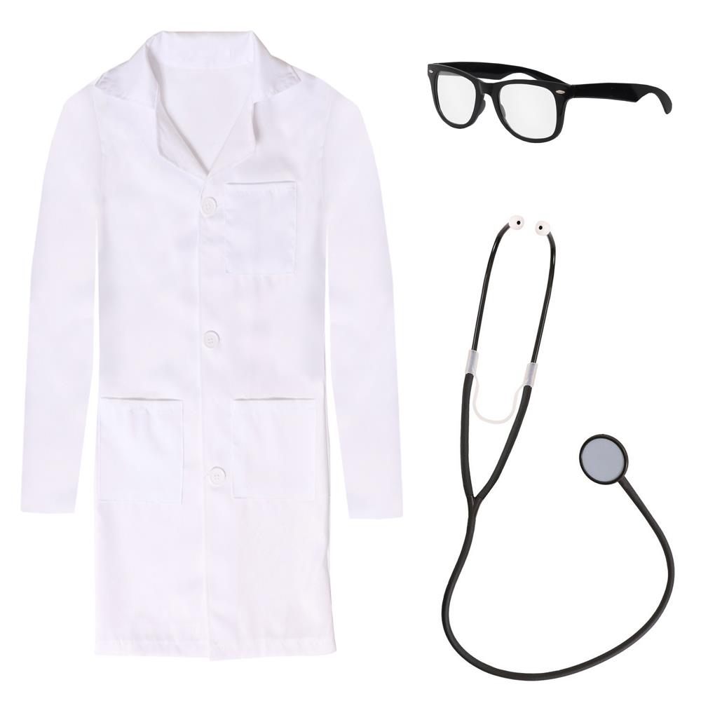 Childs Lab Coat, Stethoscope and Glasses