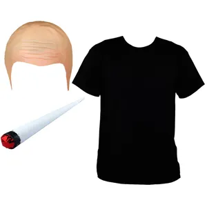 Adults Joe Rogan Costume | 3 Pcs | T-Shirt, Bald Cap & Spliff Prop