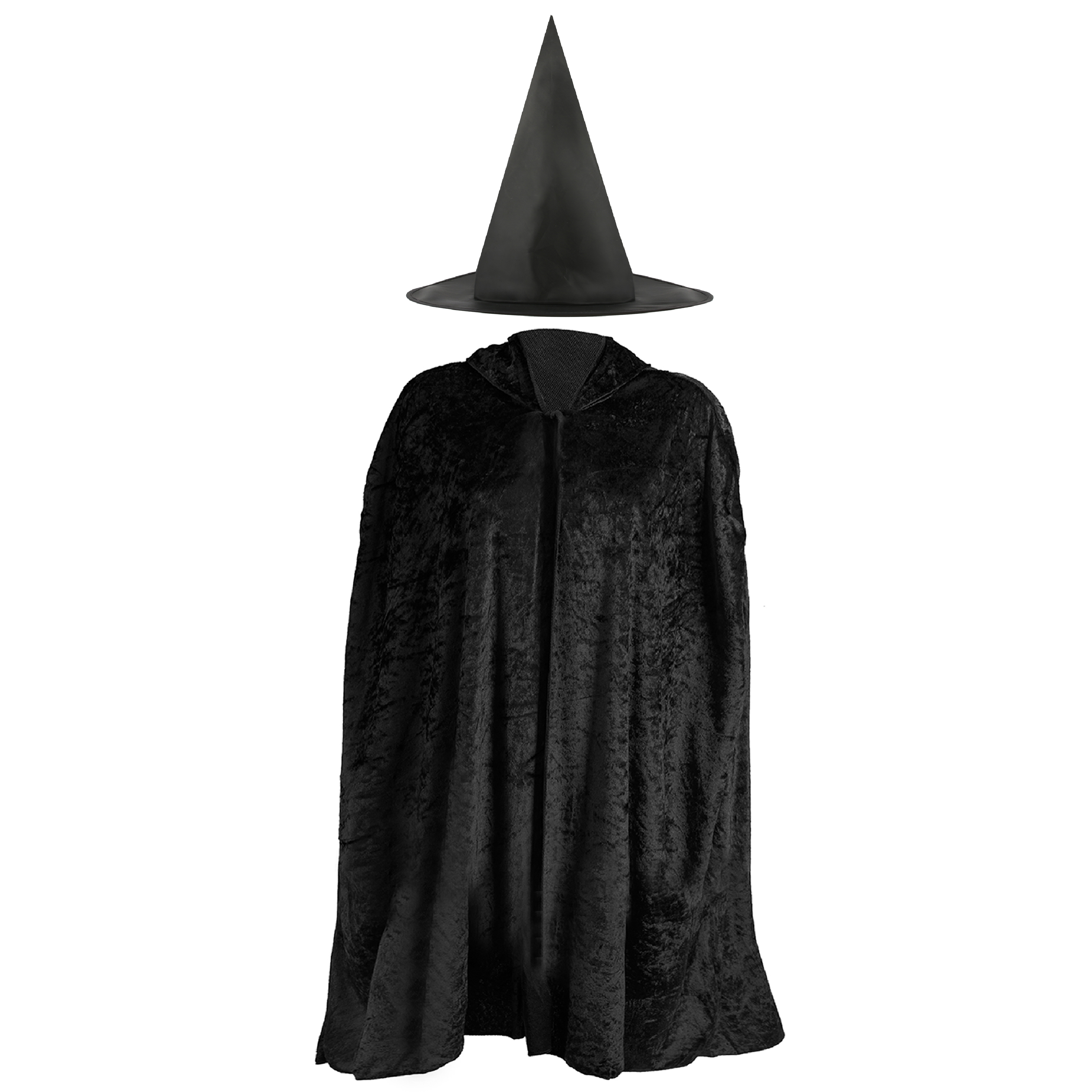 Girls Witch Costume Set - Cape & Hat