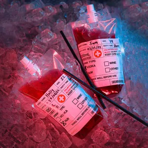Blood Bag Drink Pouches