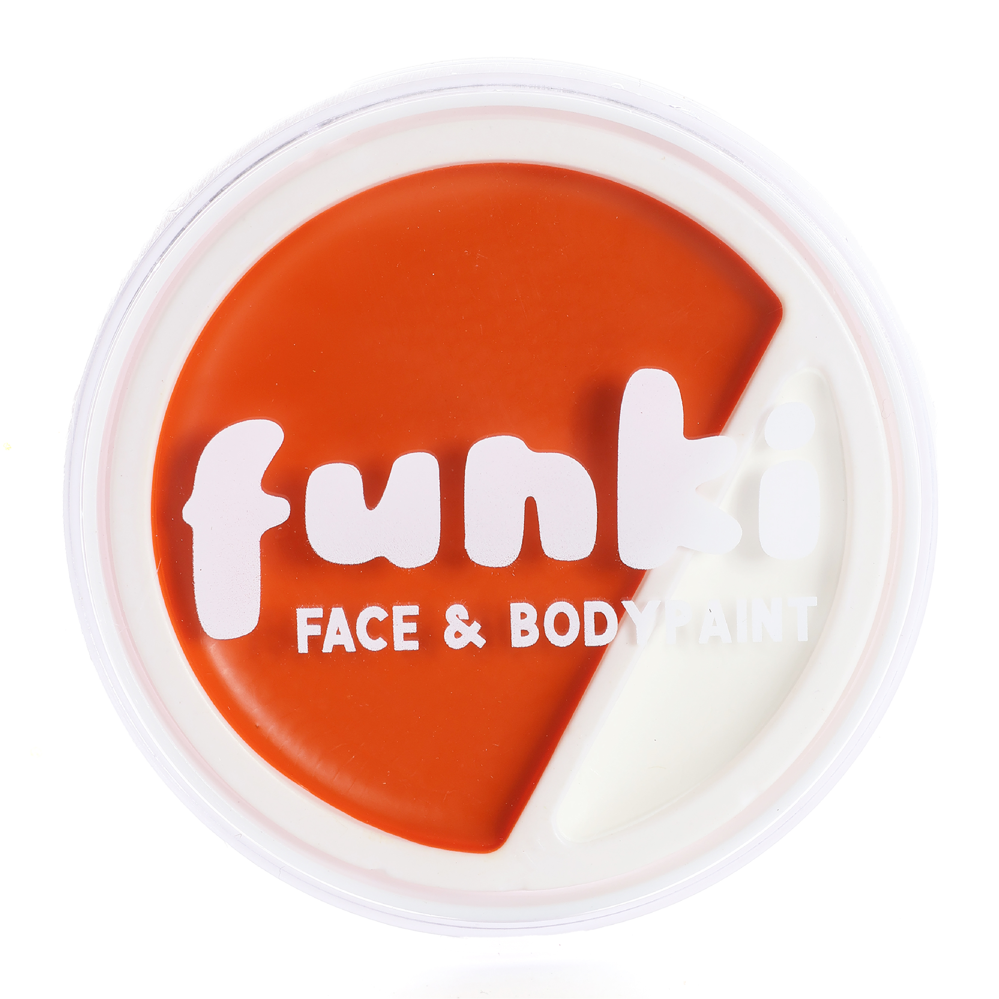 Funki Orange and White Face and Body Paint Pot