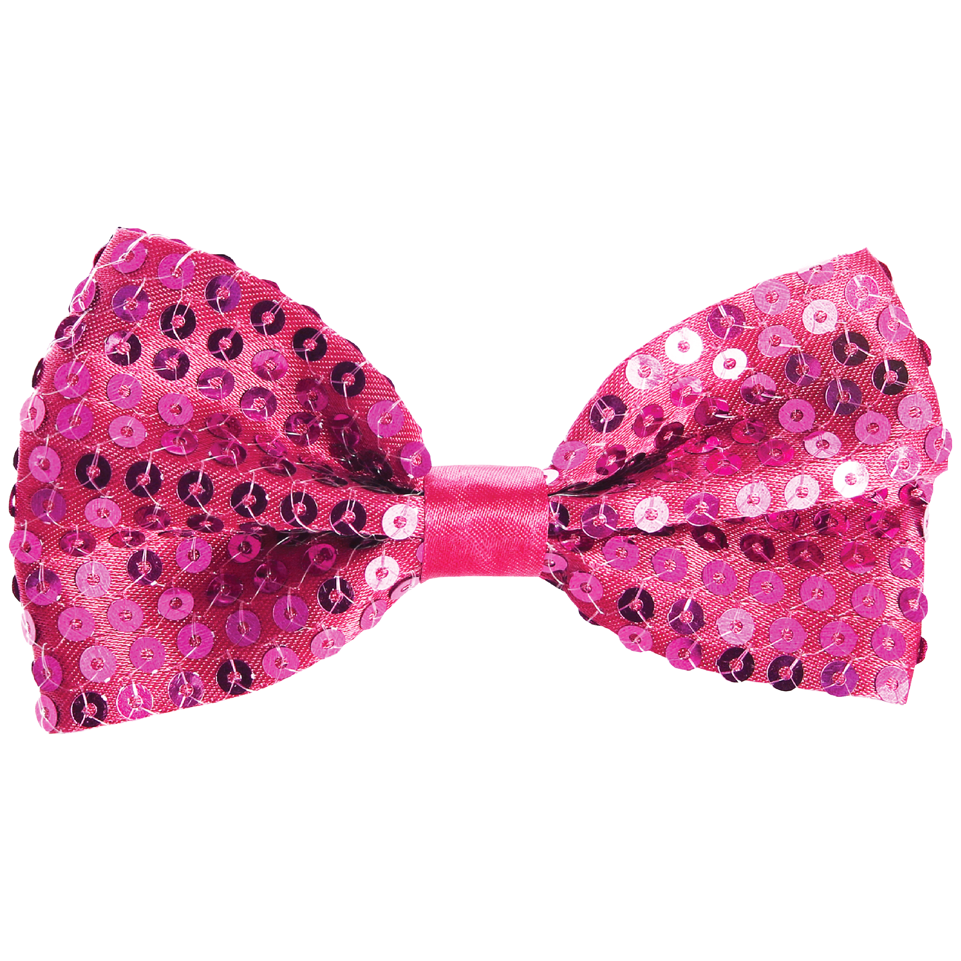 Pink Sequin Bow Tie
