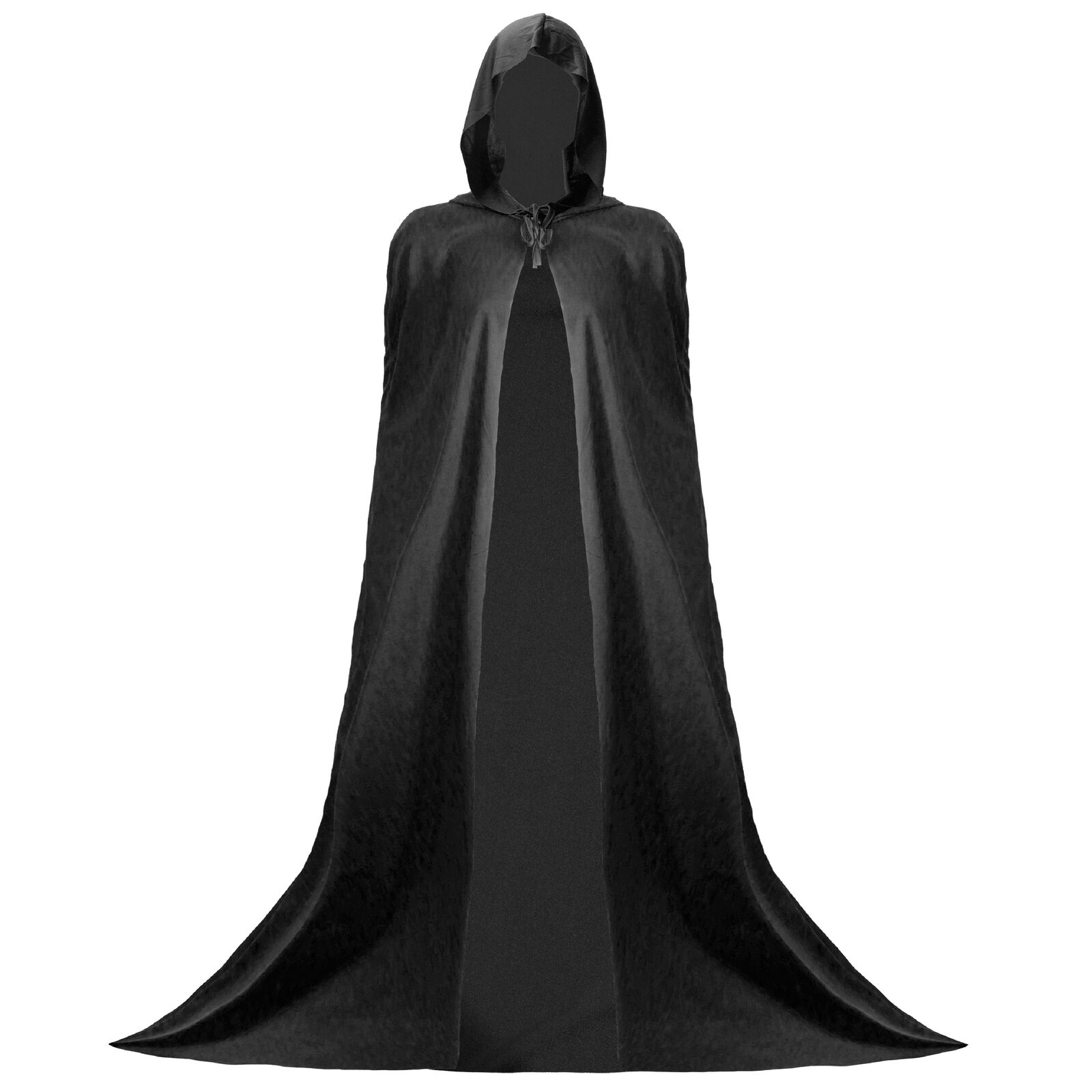 Traitor Hooded Black Cape Fancy Dress Costume