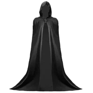 Traitor Hooded Black Cape Fancy Dress Costume