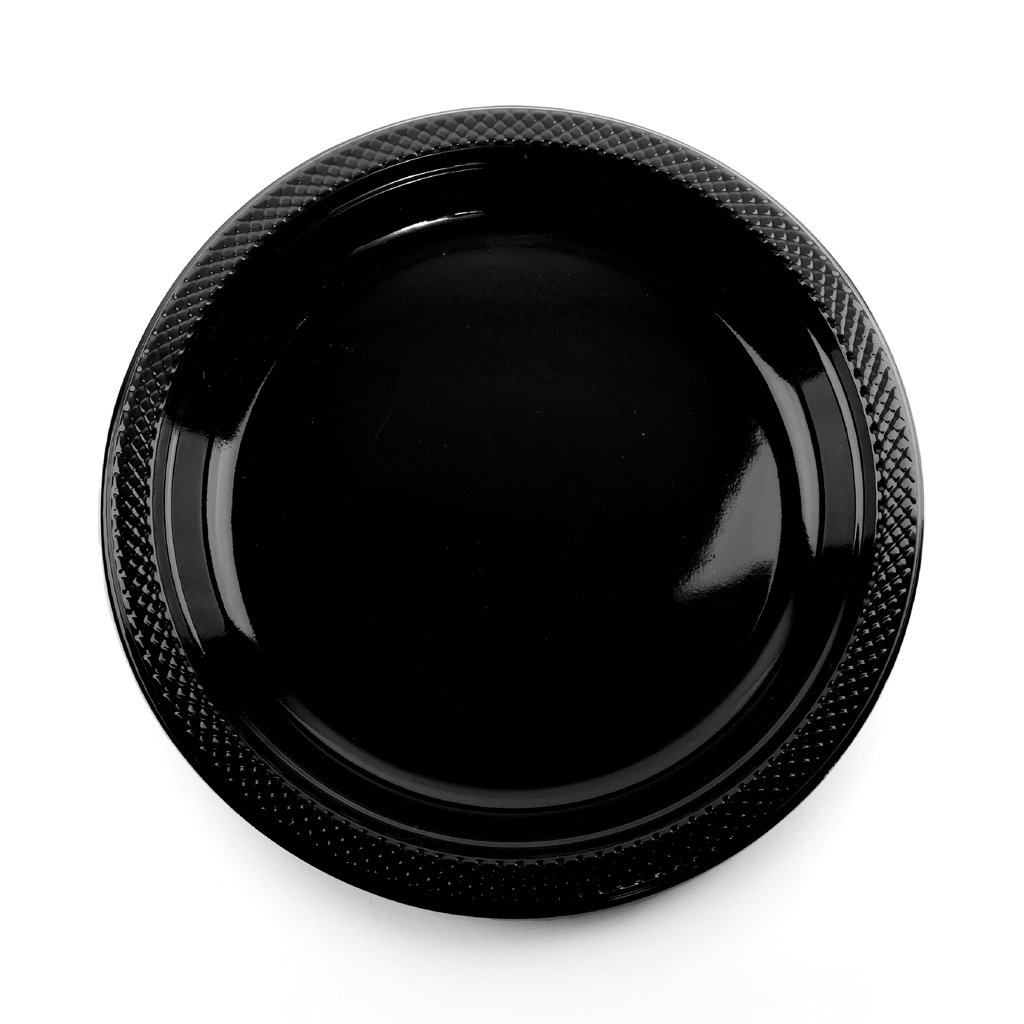 10" Black Plates - Pack of 25