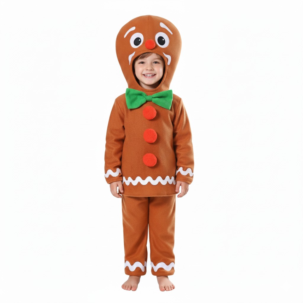 Boys Gingerbread Man Costume
