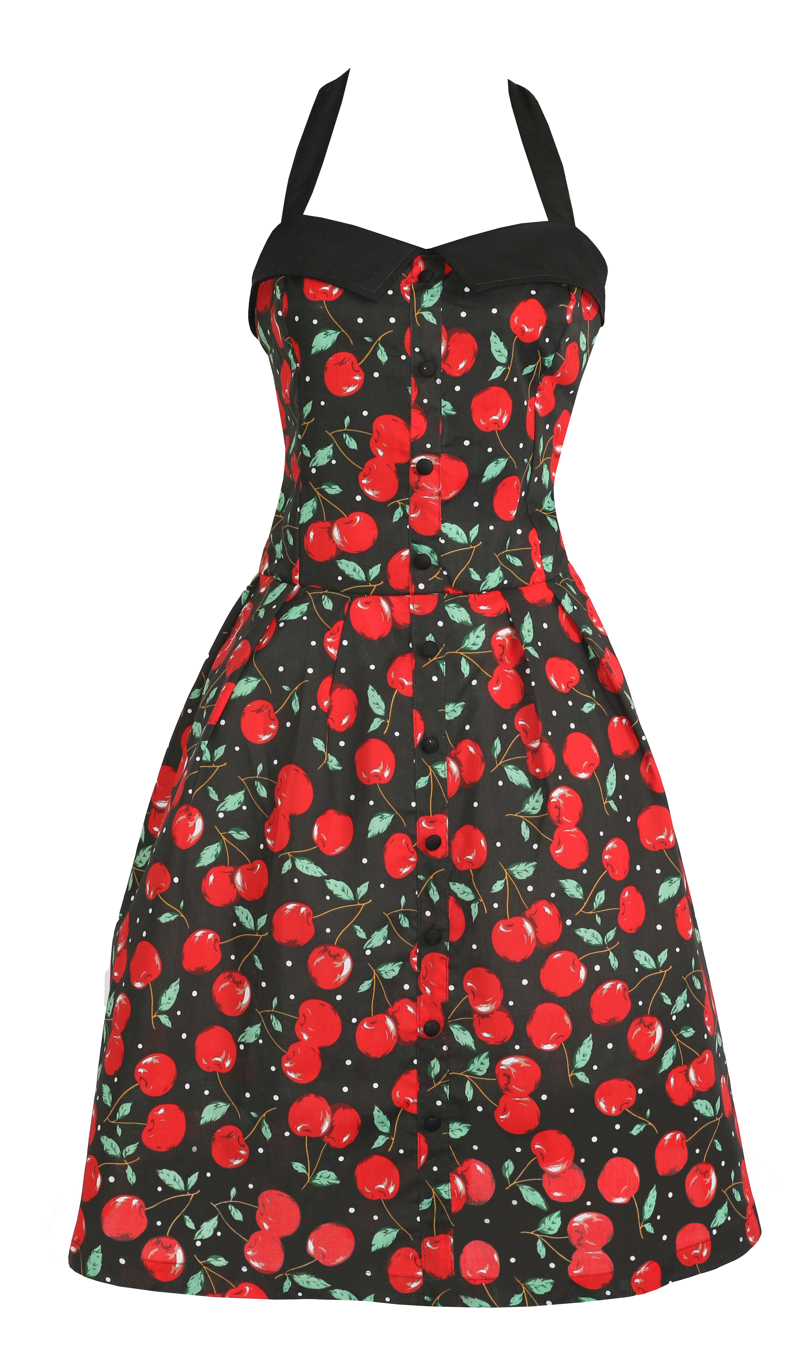 Adult Womans Cherry Rockabilly Dress