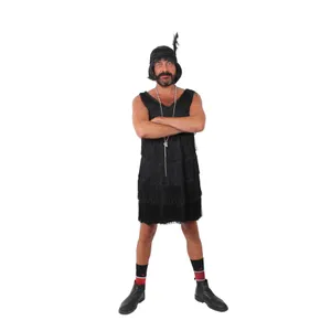 Men's Black Flapper Stag Do Costume