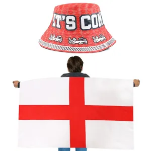 England Supporters Set - Bucket Hat & Flag Cape