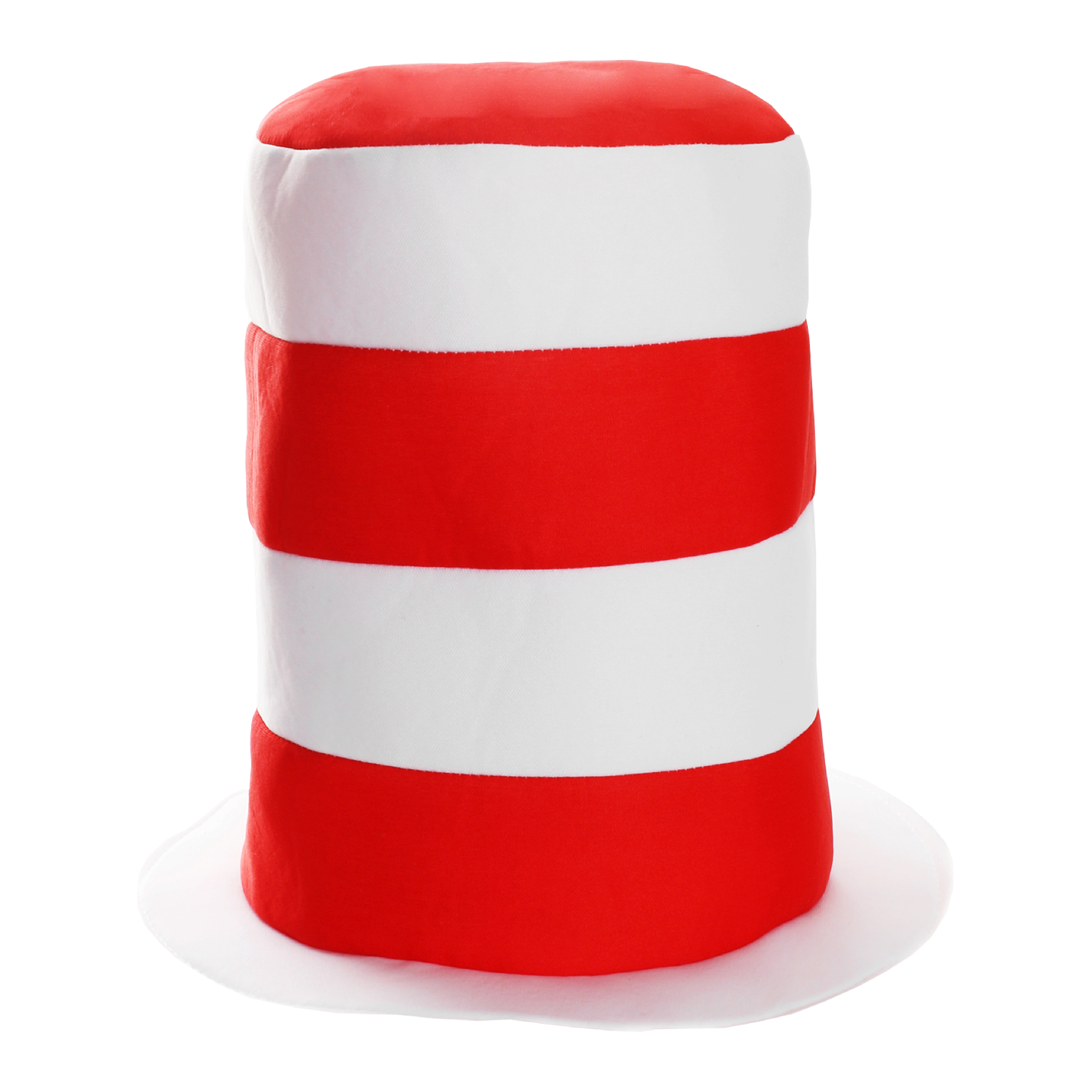 Adult Crazy Cat Hat Red and White Striped Hat