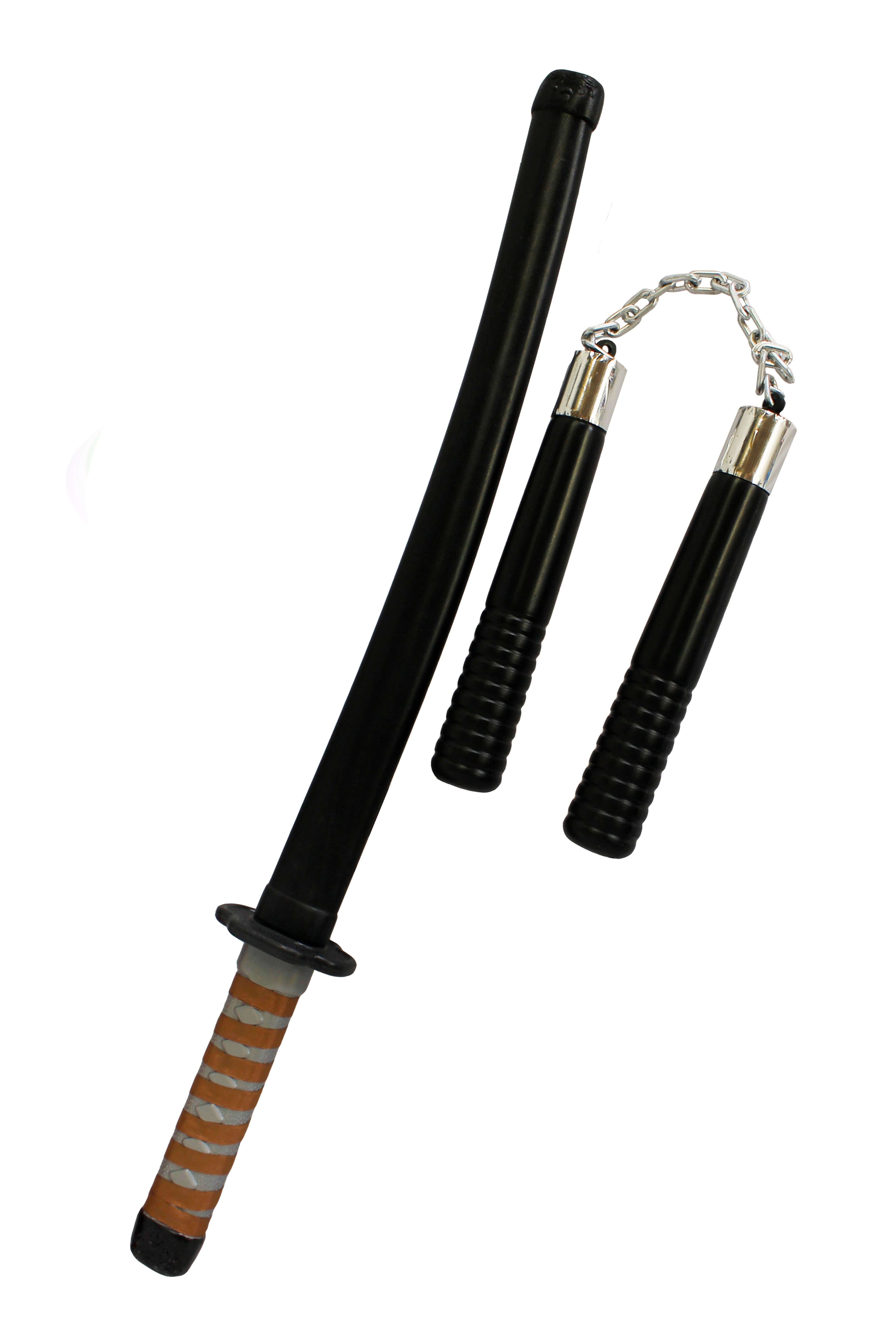 Katana Sword with Nunchucks