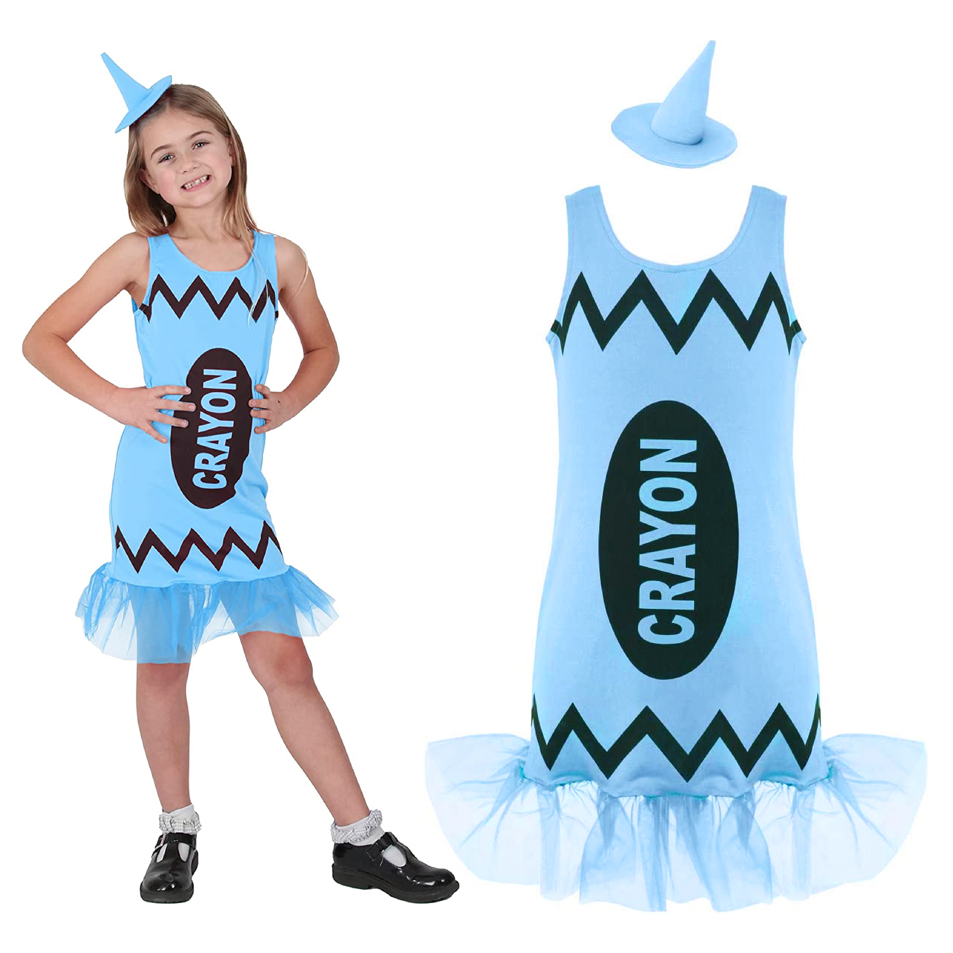 Childrens Blue Crayon Costume