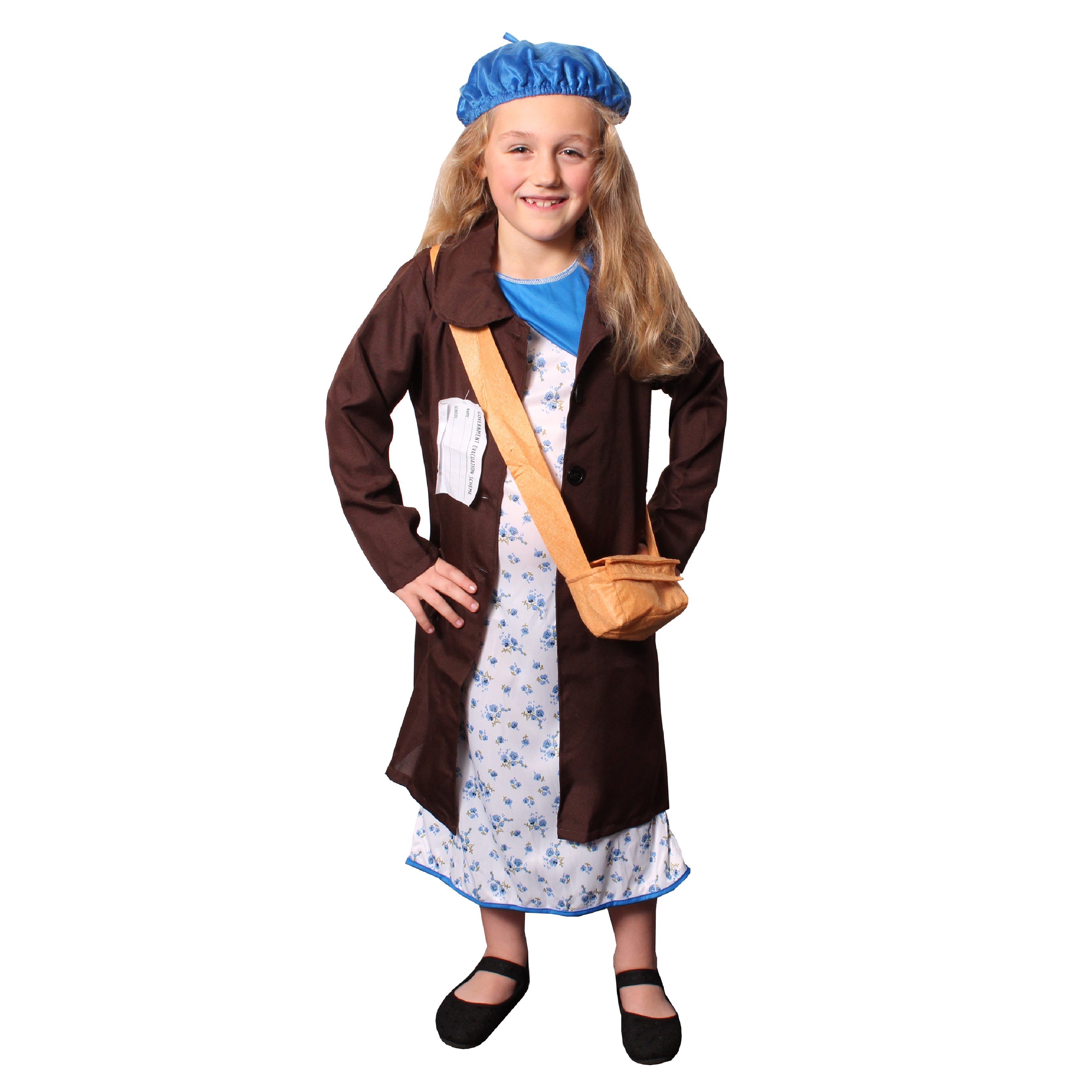 Childs Evacuee Girl War Costume