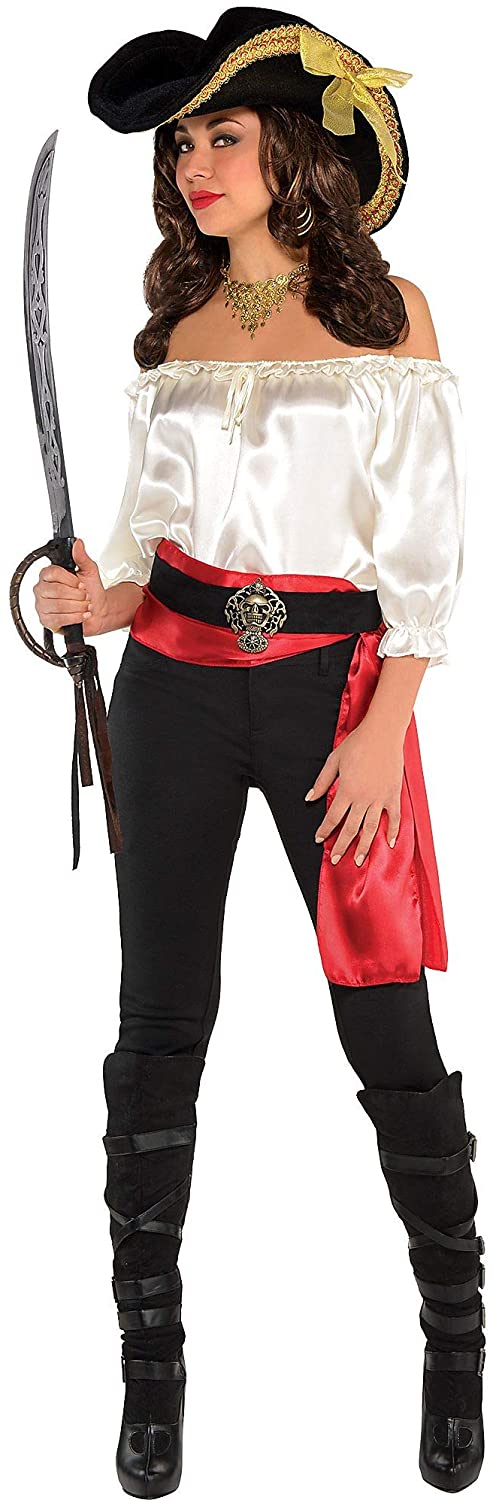 Women's White Pirate Blouse