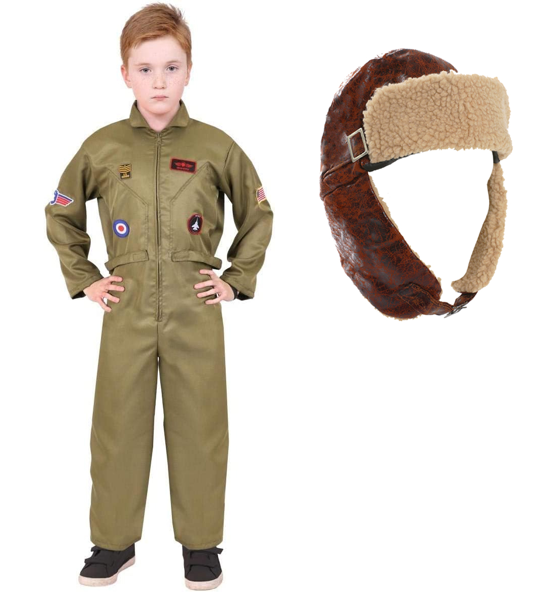 Childs Pilot Costume with Hat