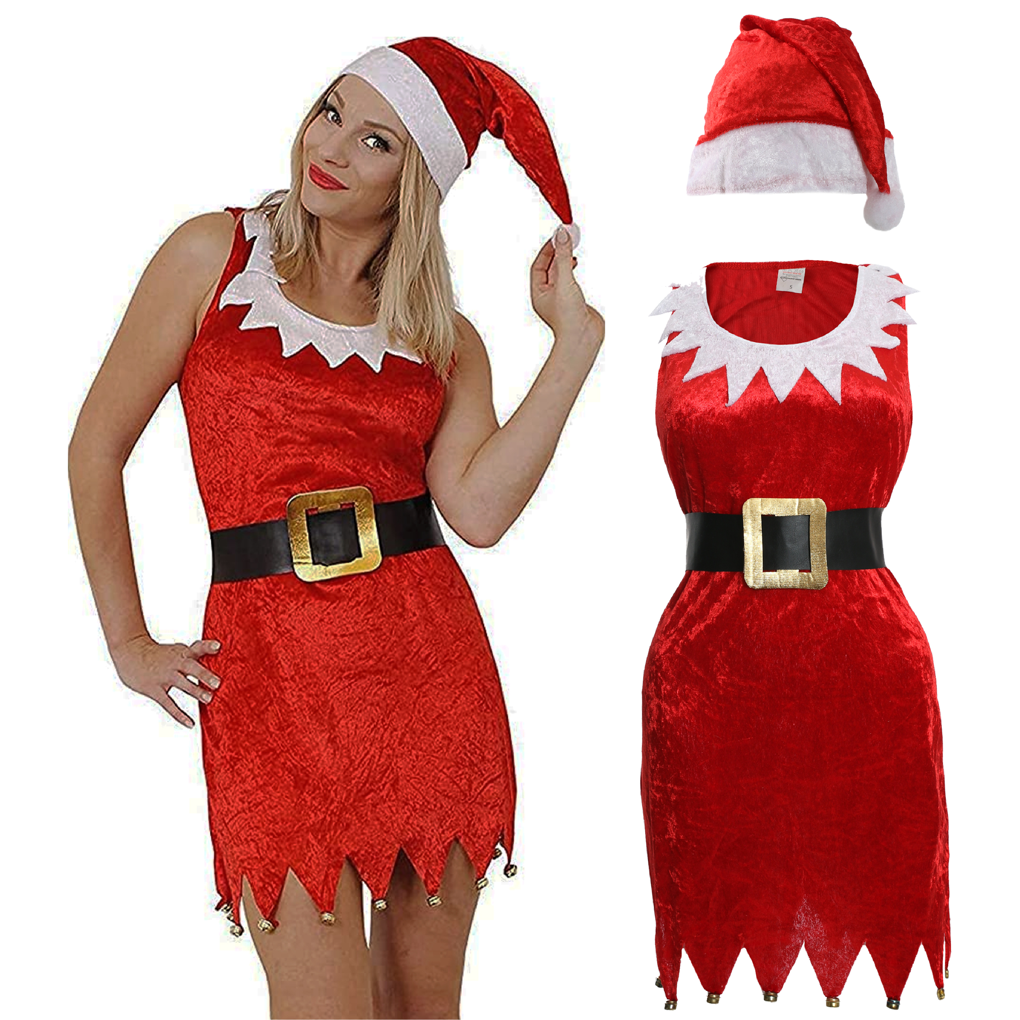 Ladies Red Sexy Santa Costume