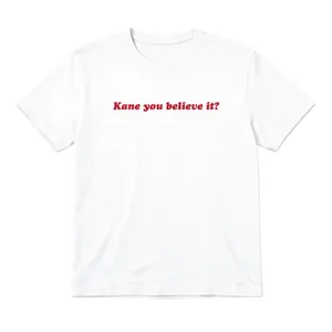 Adults “Kane you believe it?” T-Shirt | Men's & Women’s England Football Supporter Tee | White Slogan Top
