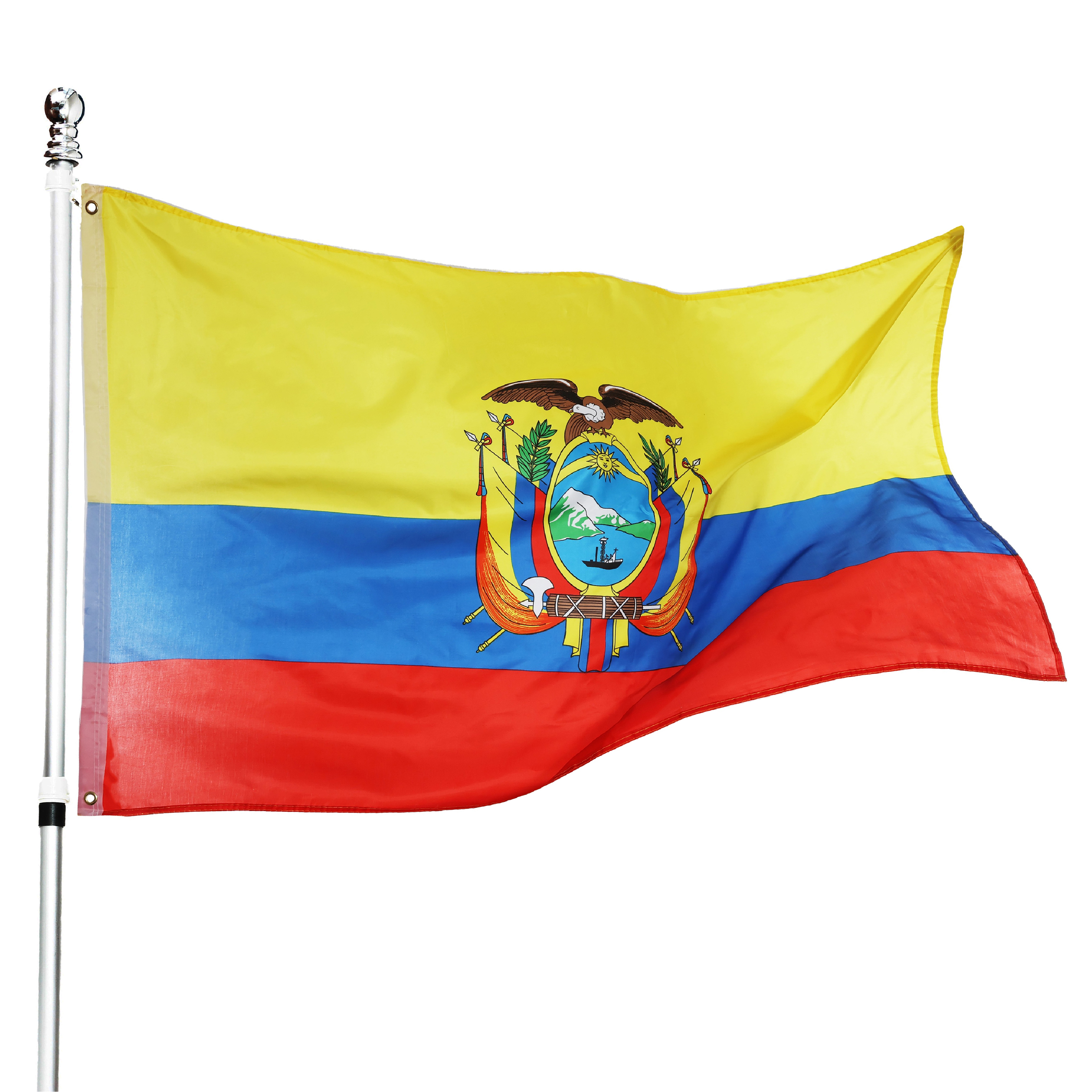 Large 5ft X 3ft Ecuador Flag