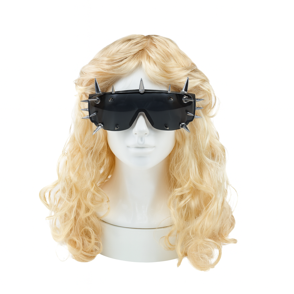 Adults Gaga Accessory Set | 2 Pcs | Blonde Flick Wig & Spike Sunglasses