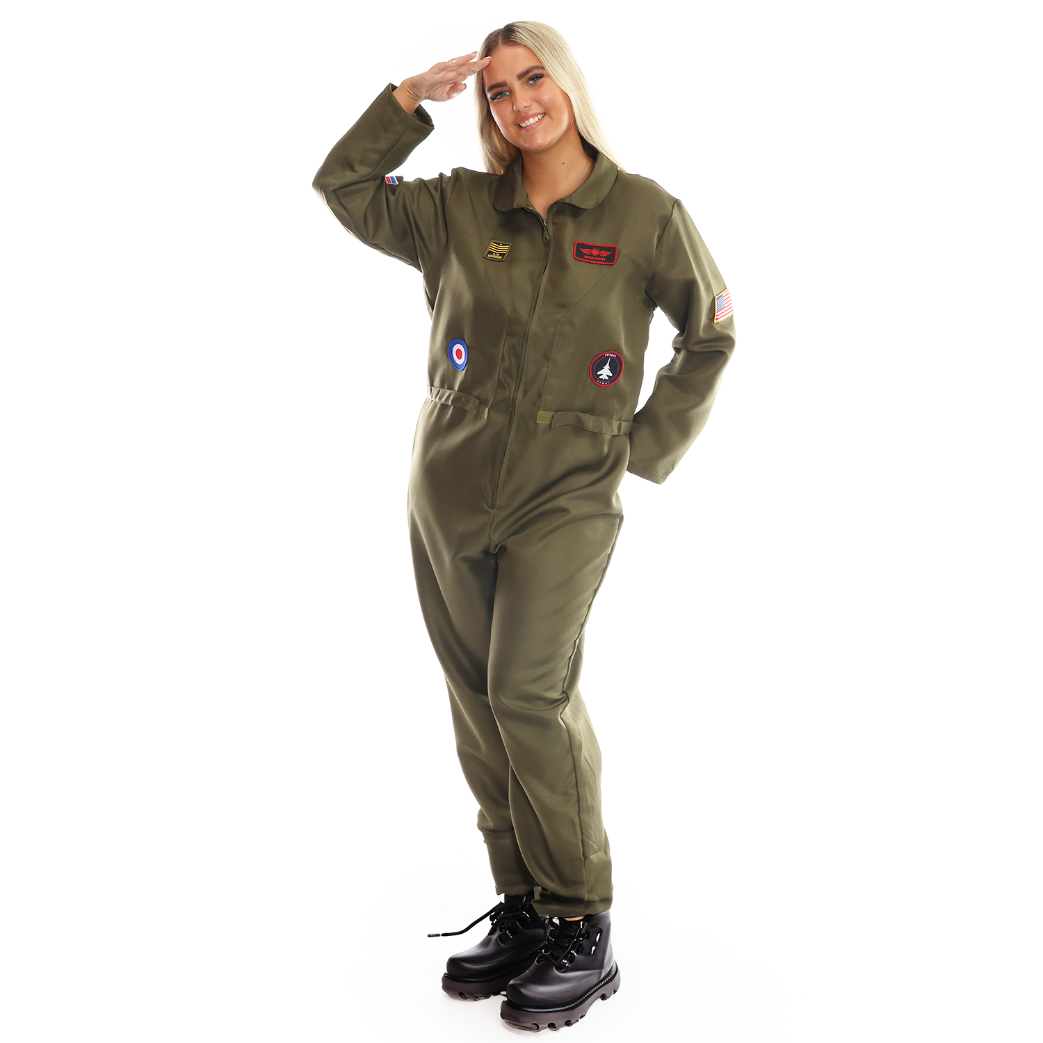 Ladies Adults Pilot Costume