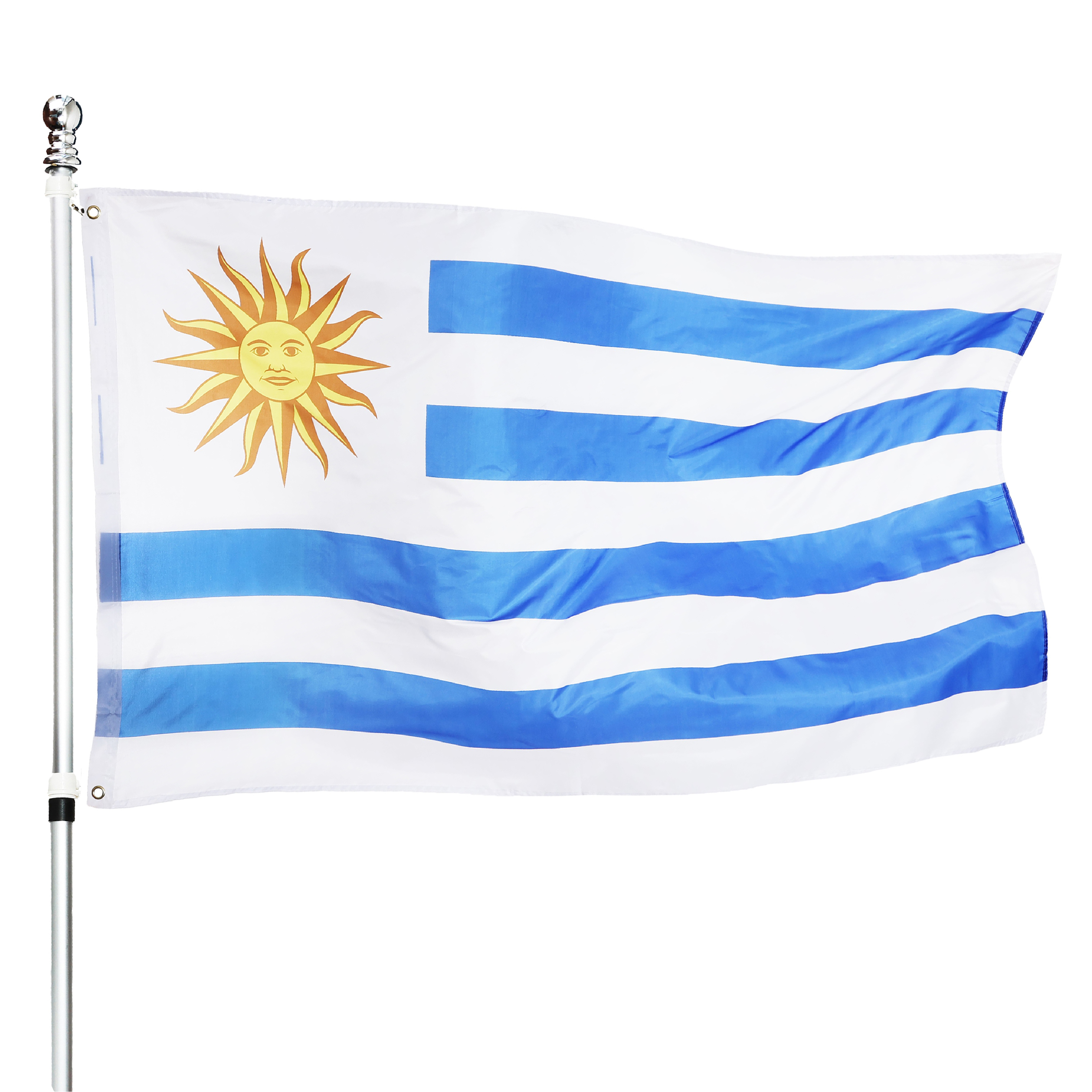 Large 5ft X 3ft Uruguay Flag