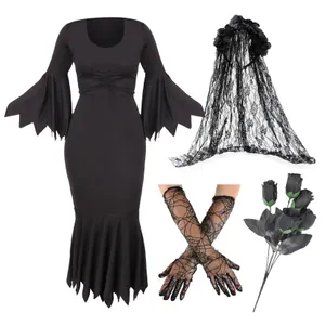 Ladies Bride of Darkness Costume with Accessories