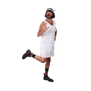 Men's White Flapper Stag Do Costume
