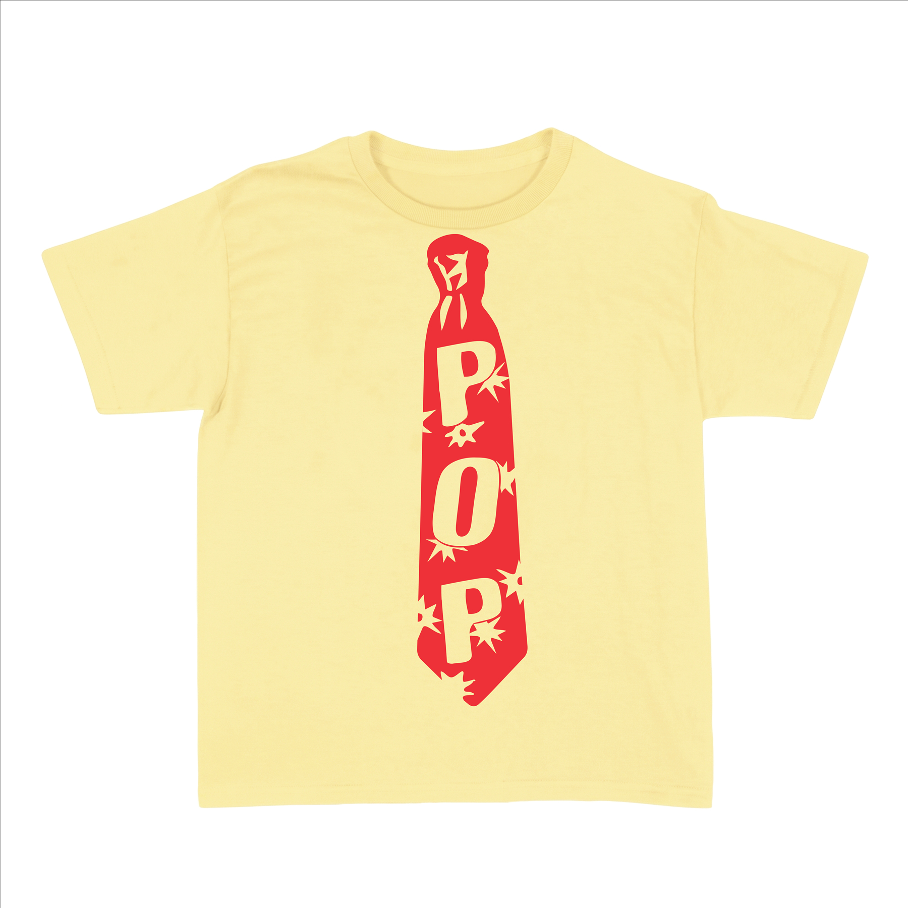 Ladies Pop-Inspired Concert T-Shirt | Lemon Yellow Graphic Tee | "POP"
